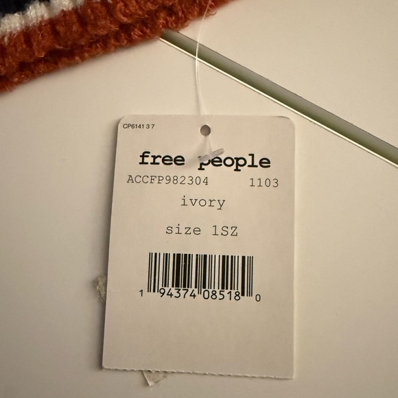 Free People Llama Patterned Beanie - White and Black - Picture 3 of 3